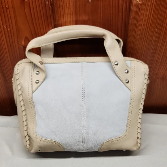 DKNY Cream and Gray Women's Bag EUC - Picture 2 of 6